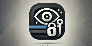 DALL·E 2024-07-19 00.25.24 - A modern, minimalist icon representing secrets. Elements should include abstract symbols such as a keyhole, lock, or hidden eye, combined with sleek,